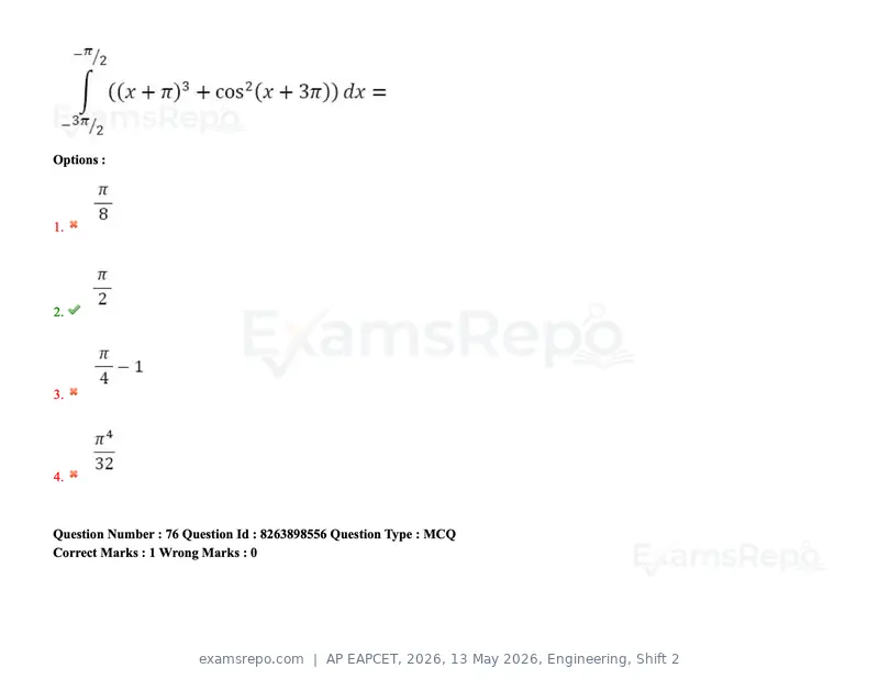 AP EAPCET 2026 question paper, 13 May 2026, Engineering, Shift 2, page 74 of 173