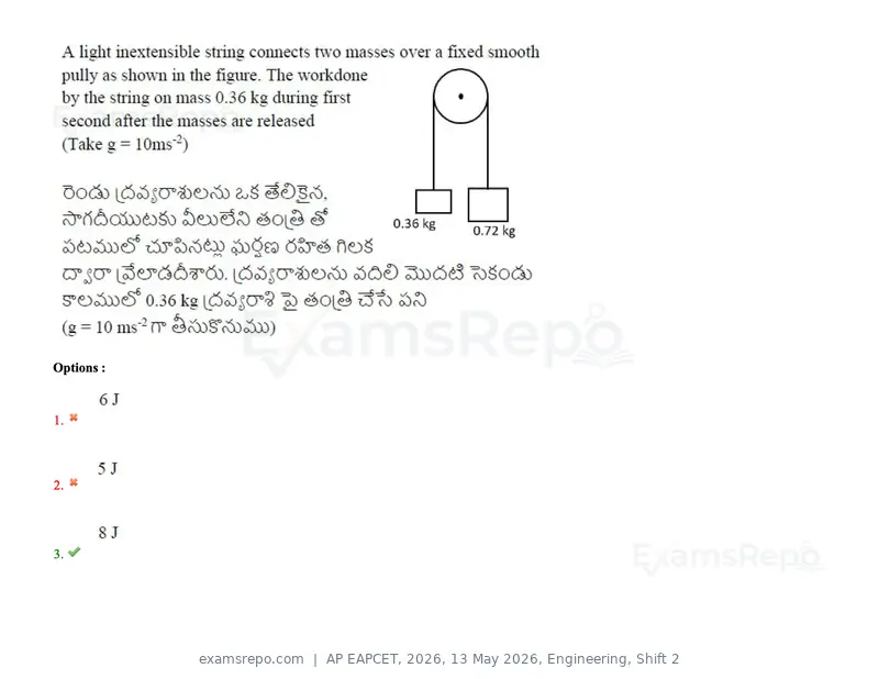 AP EAPCET 2026 question paper, 13 May 2026, Engineering, Shift 2, page 87 of 173
