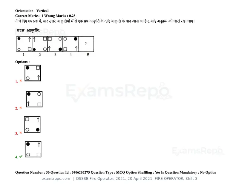 DSSSB Fire Operator 2021 question paper, 20 April 2021, FIRE OPERATOR, Shift 3, page 33 of 173