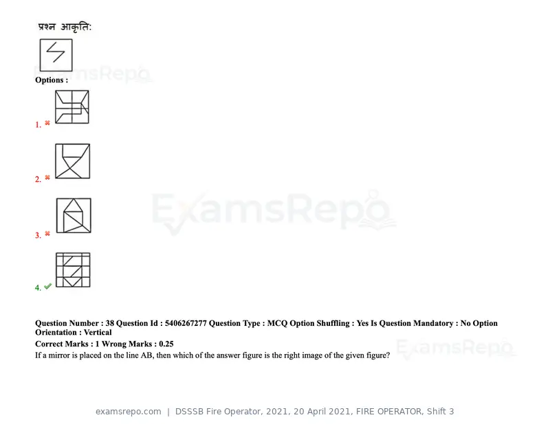 DSSSB Fire Operator 2021 question paper, 20 April 2021, FIRE OPERATOR, Shift 3, page 37 of 173