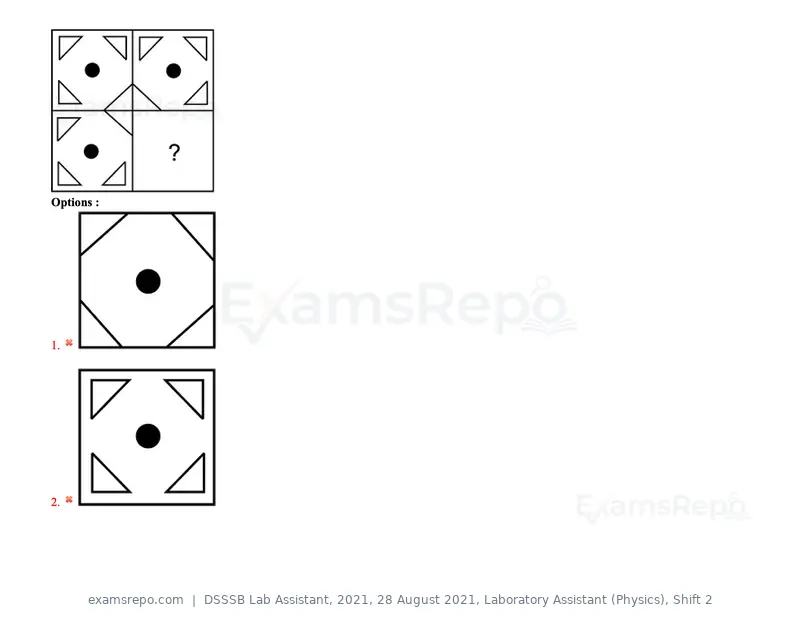 DSSSB Lab Assistant 2021 question paper, 28 August 2021, Laboratory Assistant (Physics), Shift 2, page 17 of 158