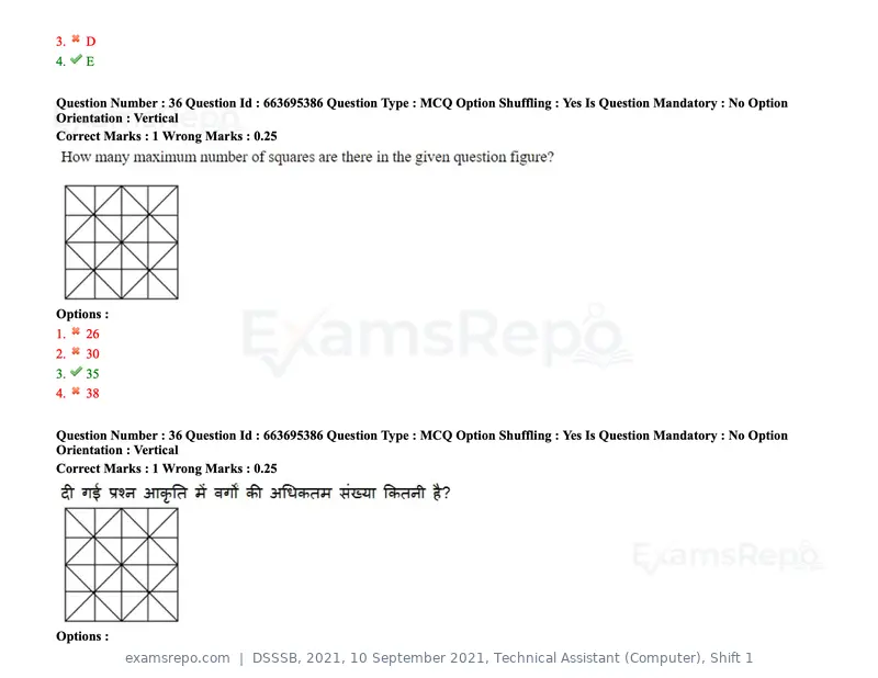DSSSB 2021 question paper, 10 September 2021, Technical Assistant (Computer), Shift 1, page 28 of 157