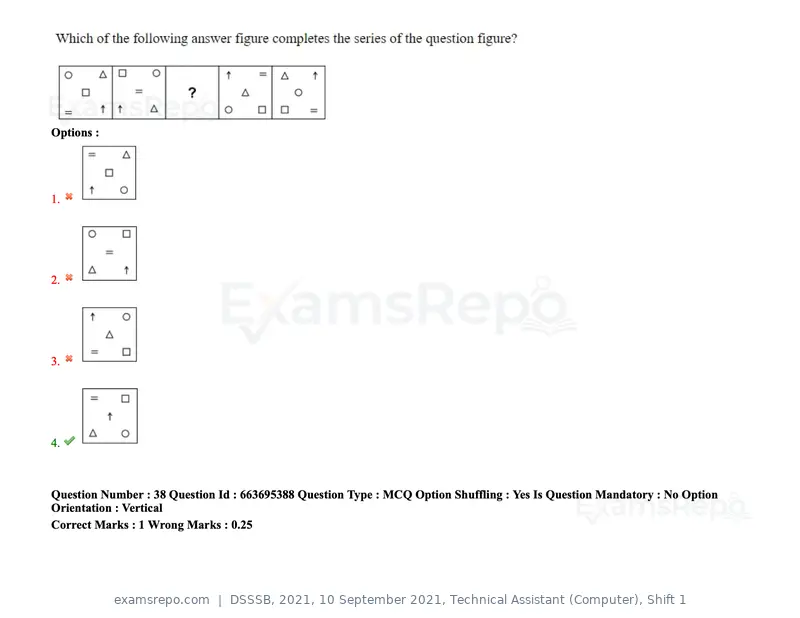 DSSSB 2021 question paper, 10 September 2021, Technical Assistant (Computer), Shift 1, page 31 of 157