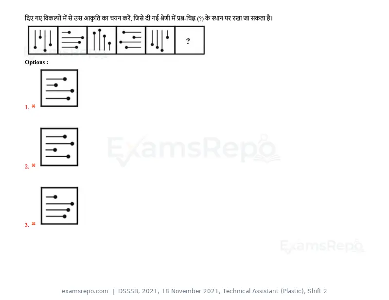 DSSSB 2021 question paper, 18 November 2021, Technical Assistant (Plastic), Shift 2, page 20 of 168