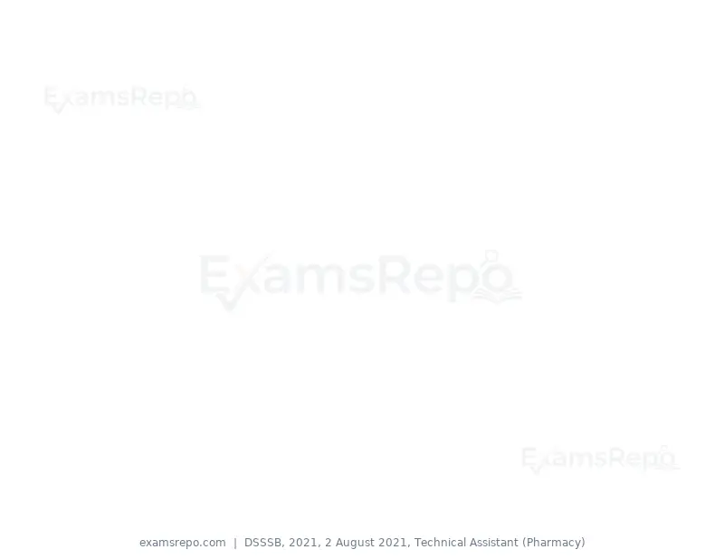 DSSSB 2021 question paper, 2 August 2021, Technical Assistant (Pharmacy), page 159 of 159