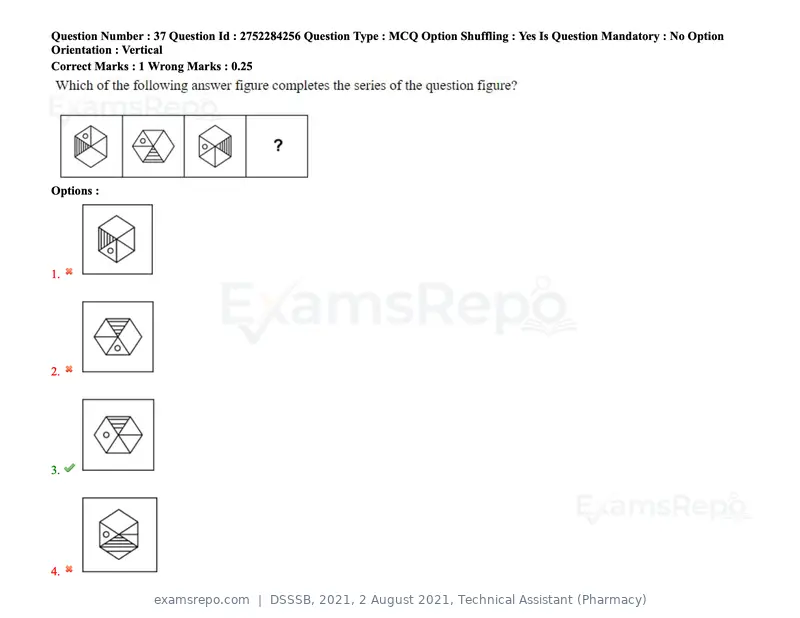 DSSSB 2021 question paper, 2 August 2021, Technical Assistant (Pharmacy), page 30 of 159