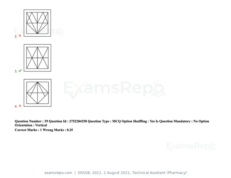 DSSSB 2021 question paper, 2 August 2021, Technical Assistant (Pharmacy), page 35 of 159