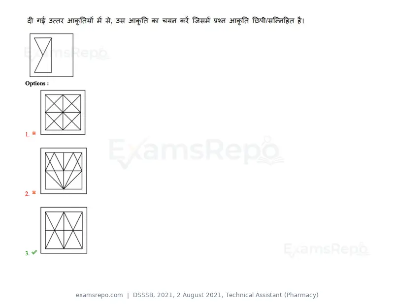 DSSSB 2021 question paper, 2 August 2021, Technical Assistant (Pharmacy), page 36 of 159