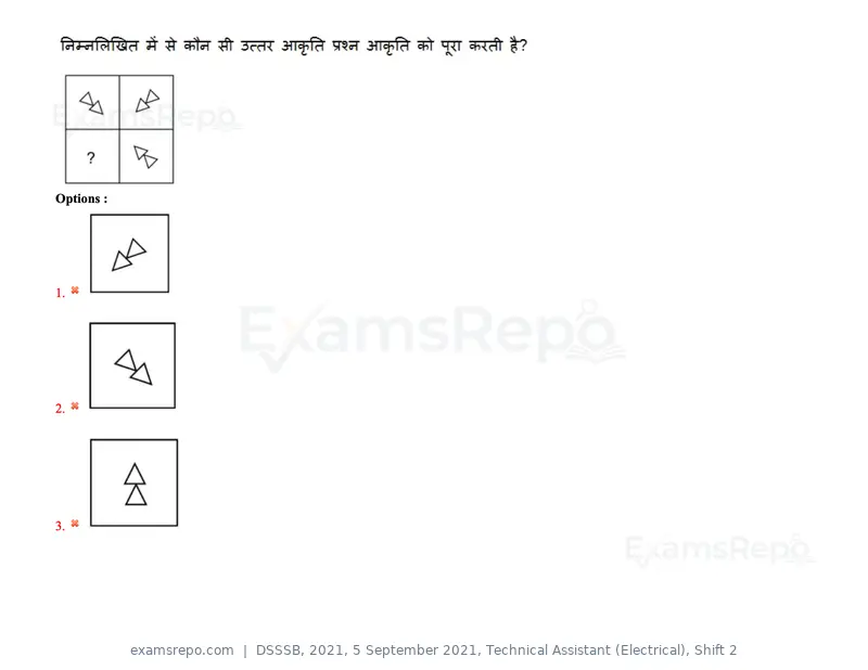 DSSSB 2021 question paper, 5 September 2021, Technical Assistant (Electrical), Shift 2, page 17 of 157