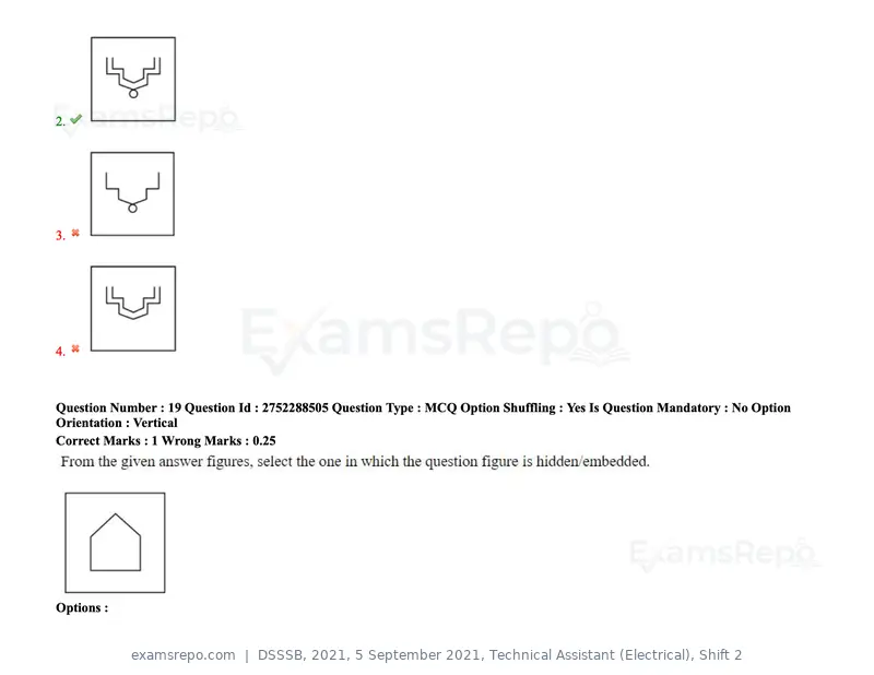 DSSSB 2021 question paper, 5 September 2021, Technical Assistant (Electrical), Shift 2, page 20 of 157