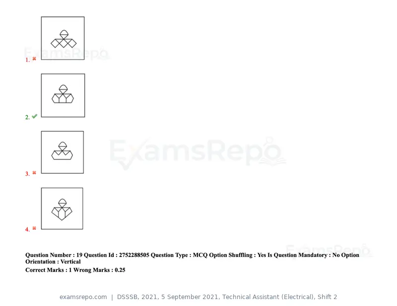 DSSSB 2021 question paper, 5 September 2021, Technical Assistant (Electrical), Shift 2, page 21 of 157