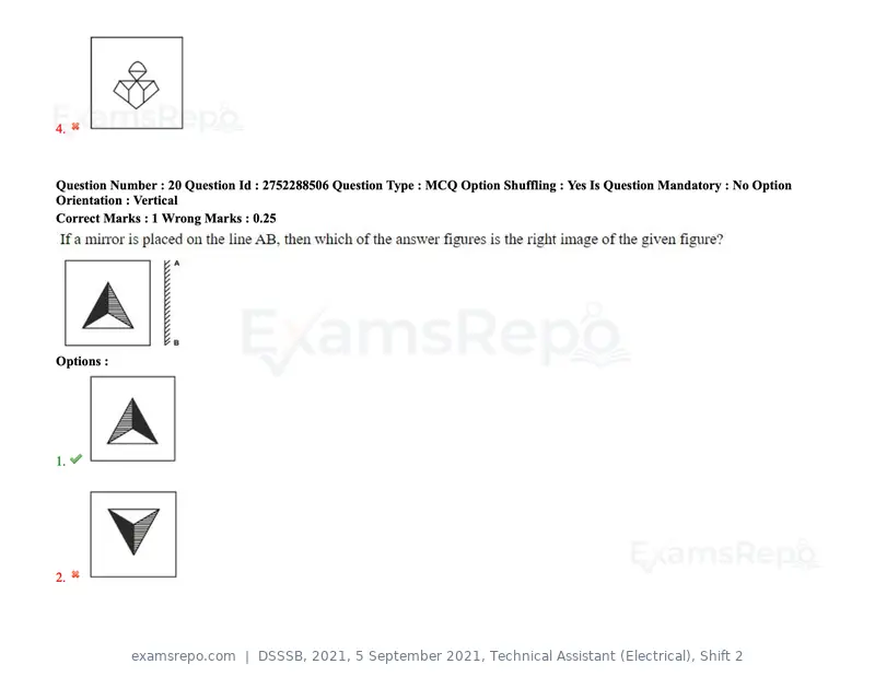 DSSSB 2021 question paper, 5 September 2021, Technical Assistant (Electrical), Shift 2, page 23 of 157