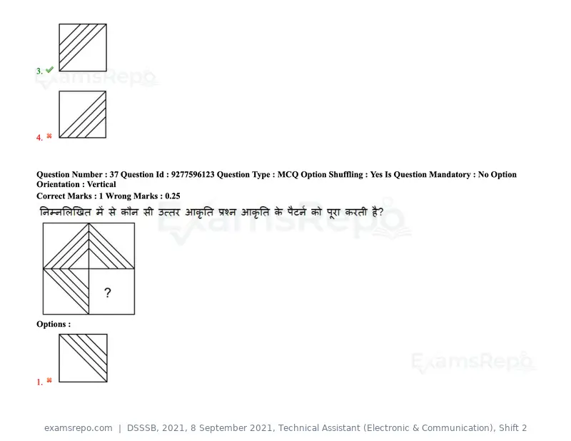 DSSSB 2021 question paper, 8 September 2021, Technical Assistant (Electronic & Communication), Shift 2, page 30 of 157