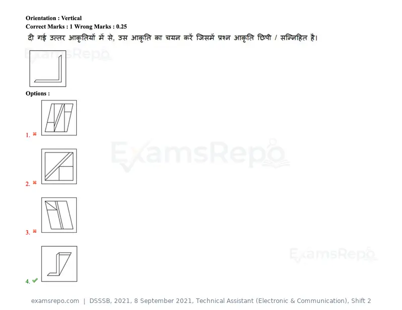 DSSSB 2021 question paper, 8 September 2021, Technical Assistant (Electronic & Communication), Shift 2, page 35 of 157