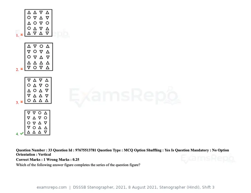 DSSSB Stenographer 2021 question paper, 8 August 2021, Stenographer (Hindi), Shift 3, page 29 of 171