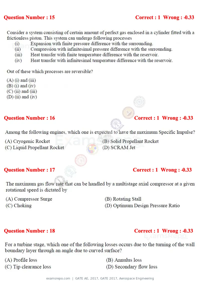 GATE AE 2017 question paper, GATE 2017, Aerospace Engineering, page 6 of 23
