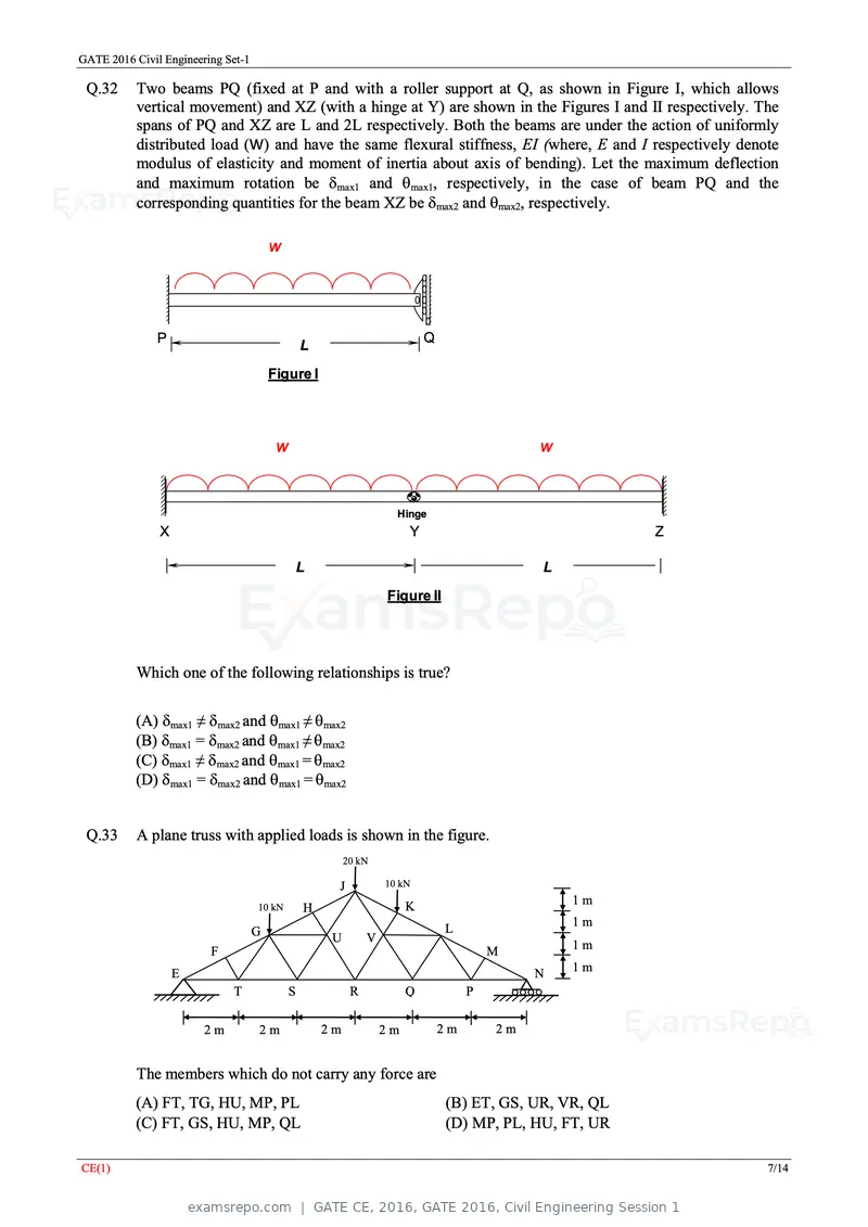 GATE CE 2016 question paper, GATE 2016, Civil Engineering Session 1, page 10 of 39