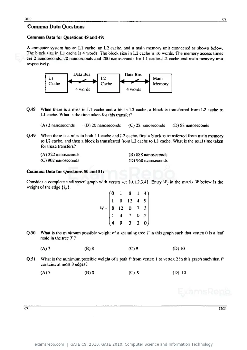 GATE CS 2010 question paper, GATE 2010, Computer Science and Information Technology, page 12 of 24