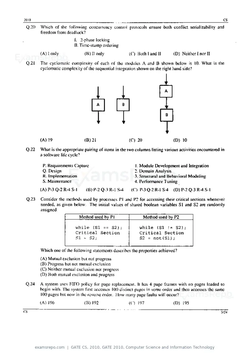 GATE CS 2010 question paper, GATE 2010, Computer Science and Information Technology, page 5 of 24