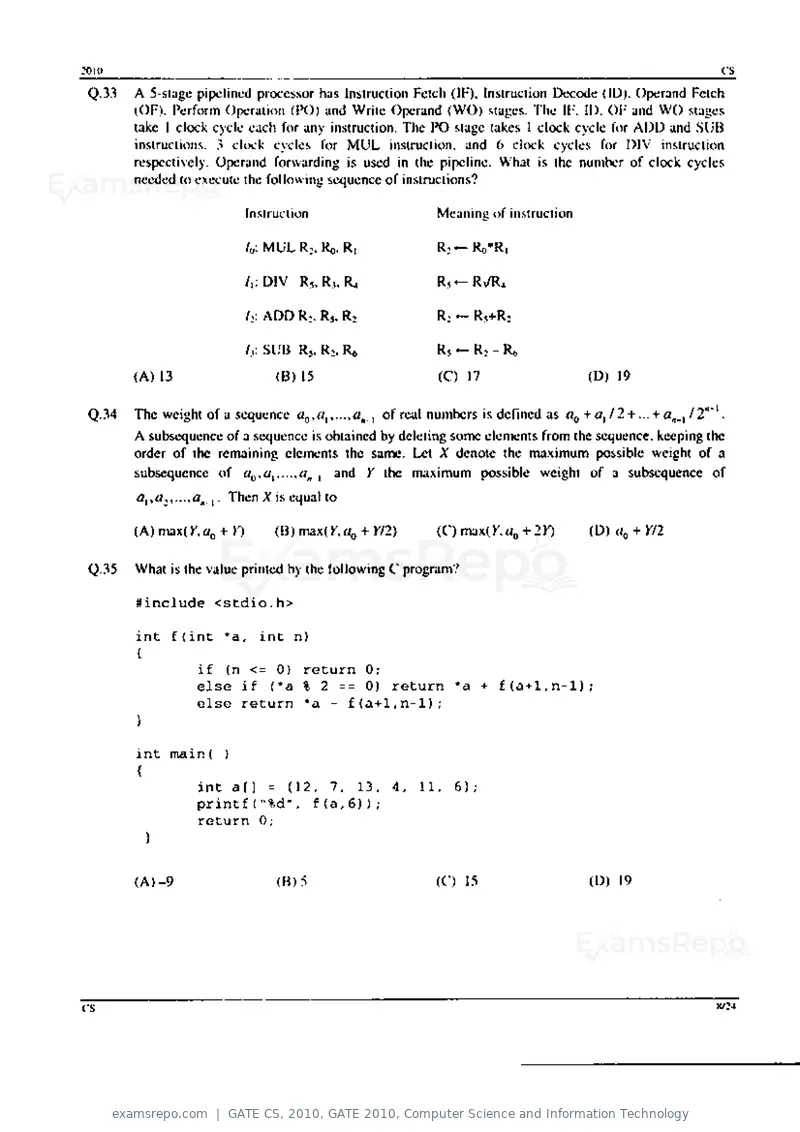GATE CS 2010 question paper, GATE 2010, Computer Science and Information Technology, page 8 of 24