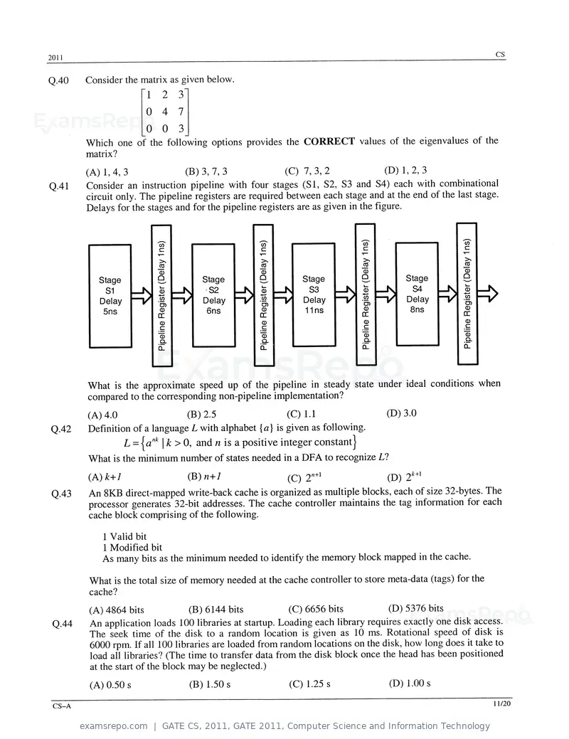 GATE CS 2011 question paper, GATE 2011, Computer Science and Information Technology, page 11 of 17