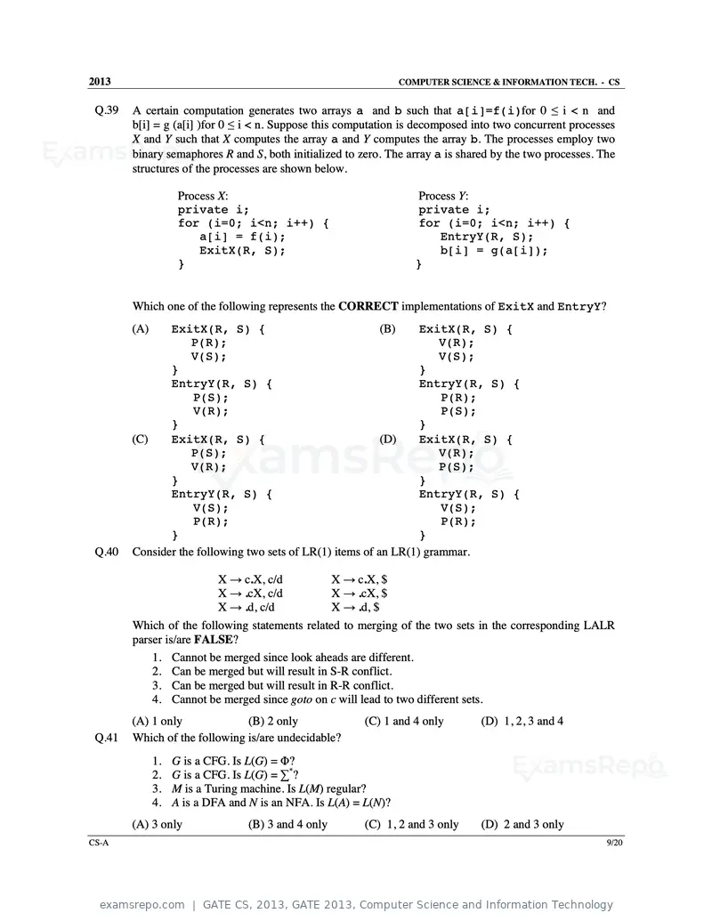 GATE CS 2013 question paper, GATE 2013, Computer Science and Information Technology, page 10 of 60