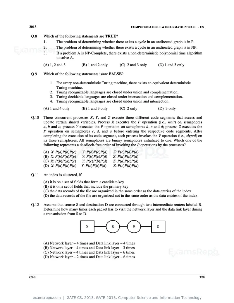 GATE CS 2013 question paper, GATE 2013, Computer Science and Information Technology, page 19 of 60