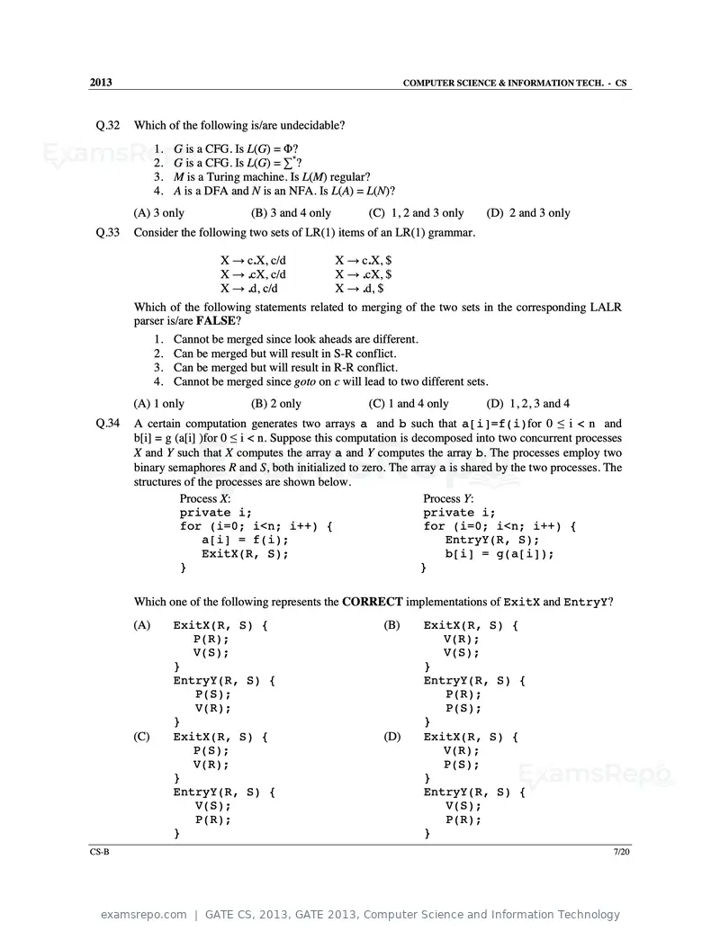 GATE CS 2013 question paper, GATE 2013, Computer Science and Information Technology, page 23 of 60