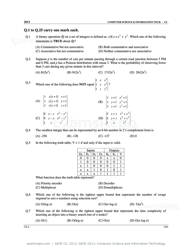 GATE CS 2013 question paper, GATE 2013, Computer Science and Information Technology, page 3 of 60