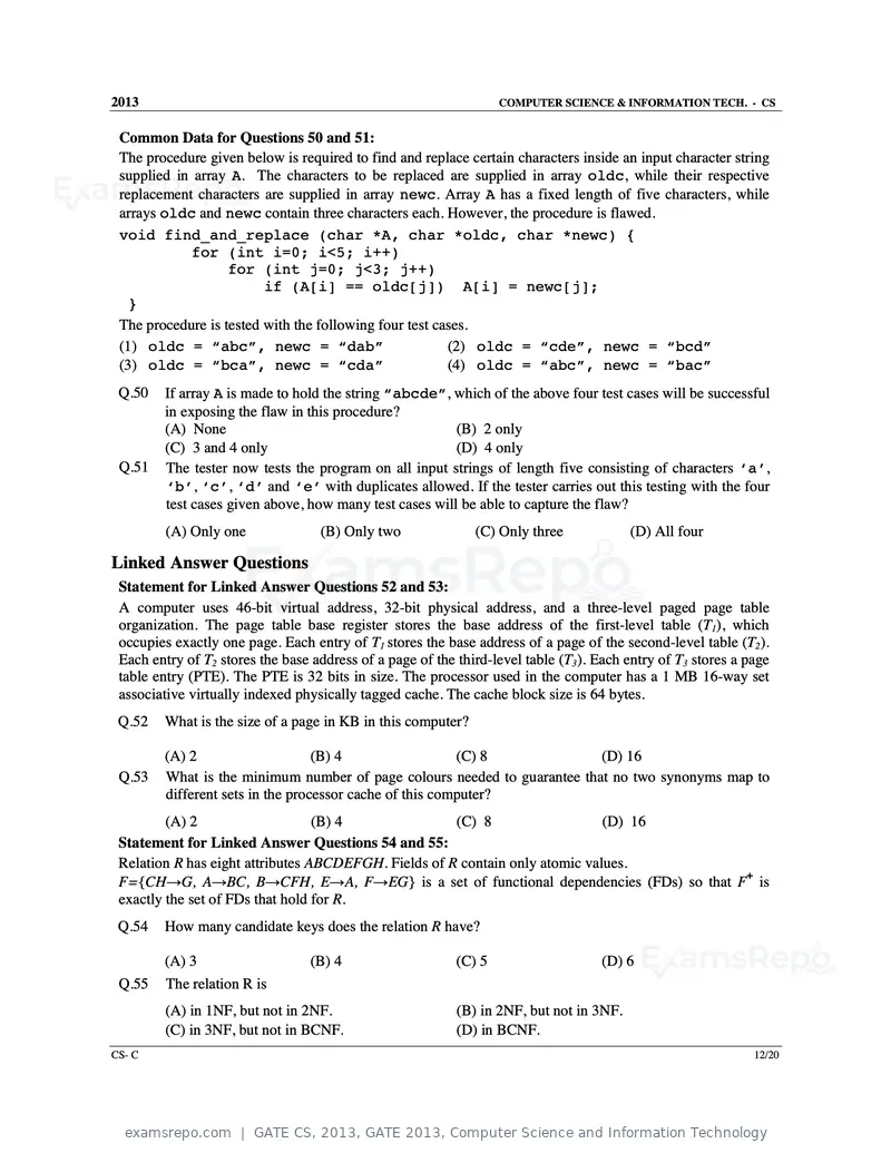 GATE CS 2013 question paper, GATE 2013, Computer Science and Information Technology, page 43 of 60