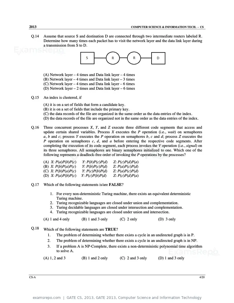 GATE CS 2013 question paper, GATE 2013, Computer Science and Information Technology, page 5 of 60