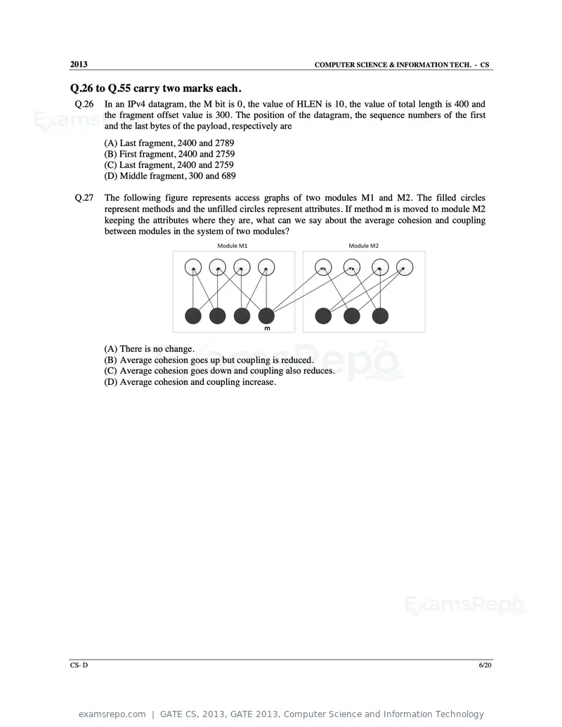 GATE CS 2013 question paper, GATE 2013, Computer Science and Information Technology, page 52 of 60