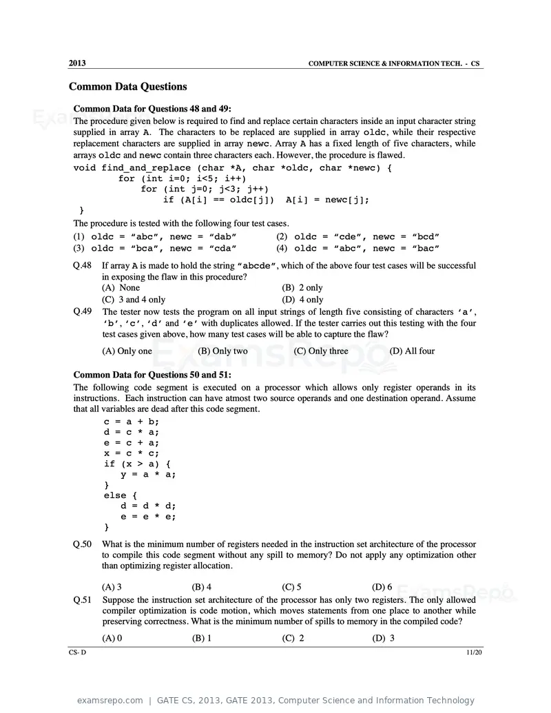 GATE CS 2013 question paper, GATE 2013, Computer Science and Information Technology, page 57 of 60