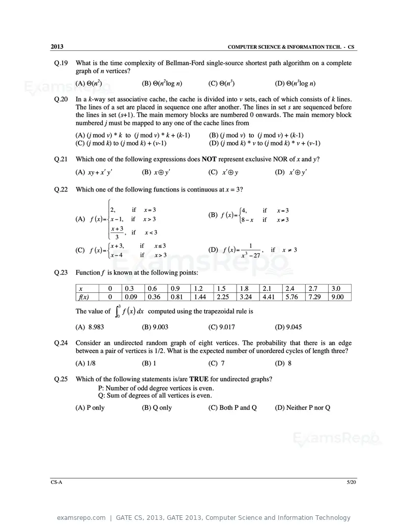 GATE CS 2013 question paper, GATE 2013, Computer Science and Information Technology, page 6 of 60