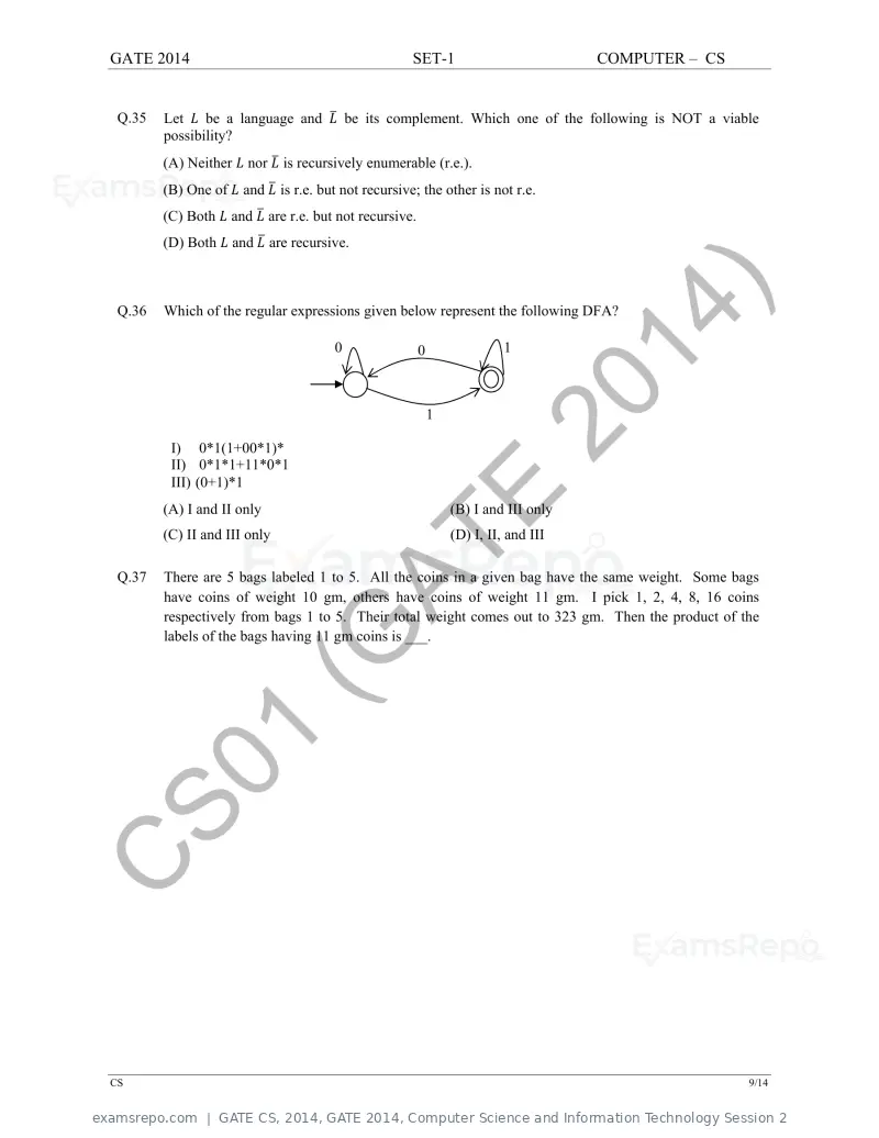 GATE CS 2014 question paper, GATE 2014, Computer Science and Information Technology Session 2, page 16 of 67