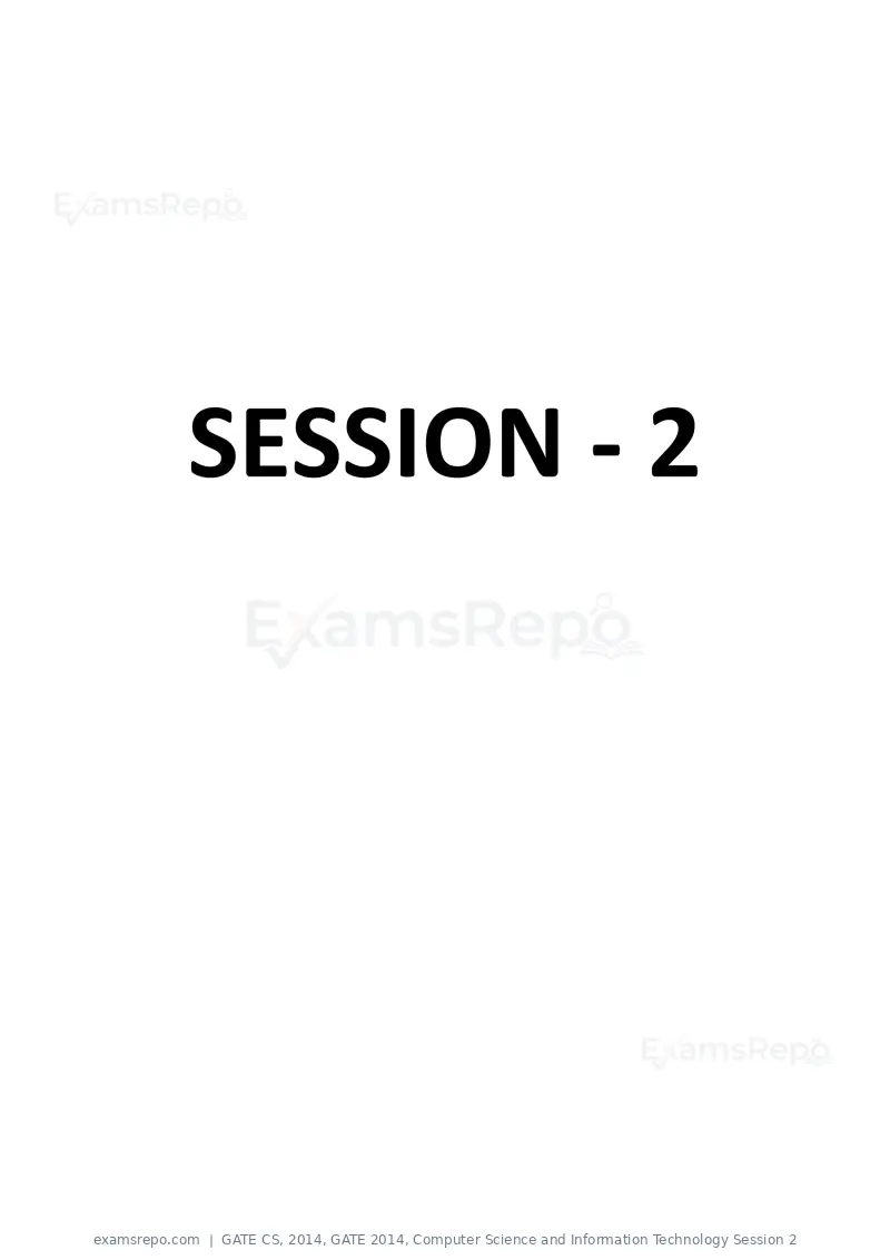 GATE CS 2014 question paper, GATE 2014, Computer Science and Information Technology Session 2, page 23 of 67