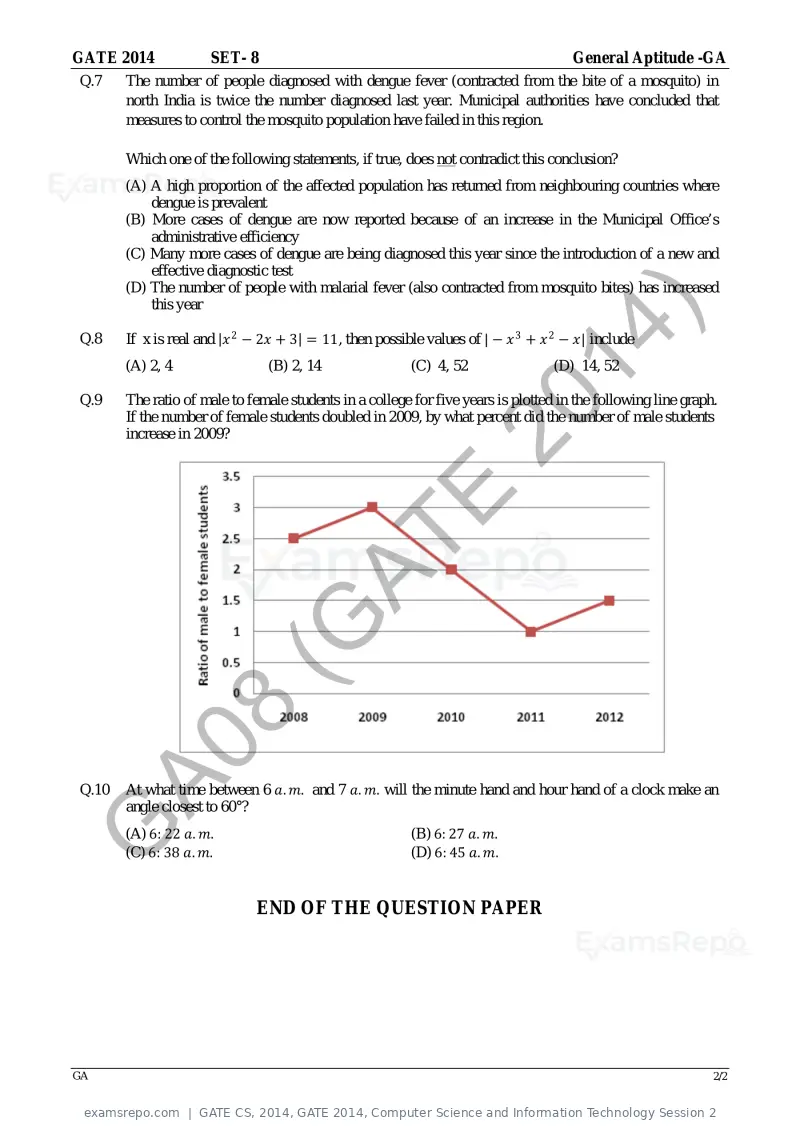 GATE CS 2014 question paper, GATE 2014, Computer Science and Information Technology Session 2, page 29 of 67