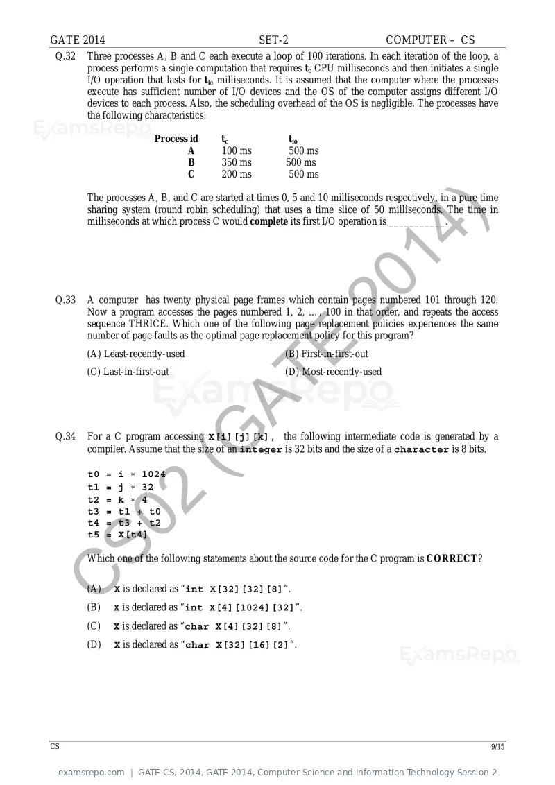 GATE CS 2014 question paper, GATE 2014, Computer Science and Information Technology Session 2, page 38 of 67