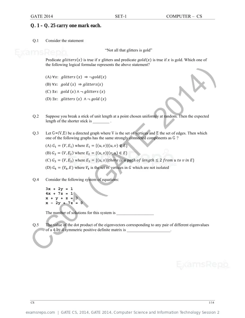 GATE CS 2014 question paper, GATE 2014, Computer Science and Information Technology Session 2, page 8 of 67