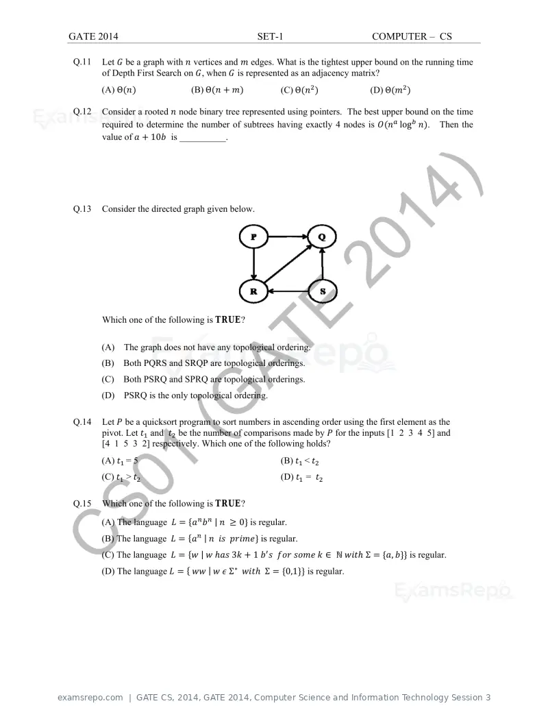 GATE CS 2014 question paper, GATE 2014, Computer Science and Information Technology Session 3, page 10 of 67