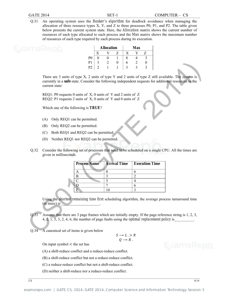 GATE CS 2014 question paper, GATE 2014, Computer Science and Information Technology Session 3, page 15 of 67