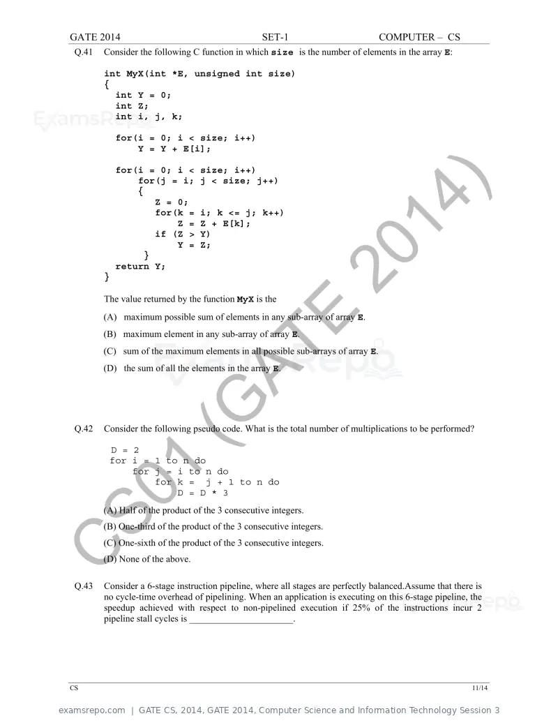 GATE CS 2014 question paper, GATE 2014, Computer Science and Information Technology Session 3, page 18 of 67