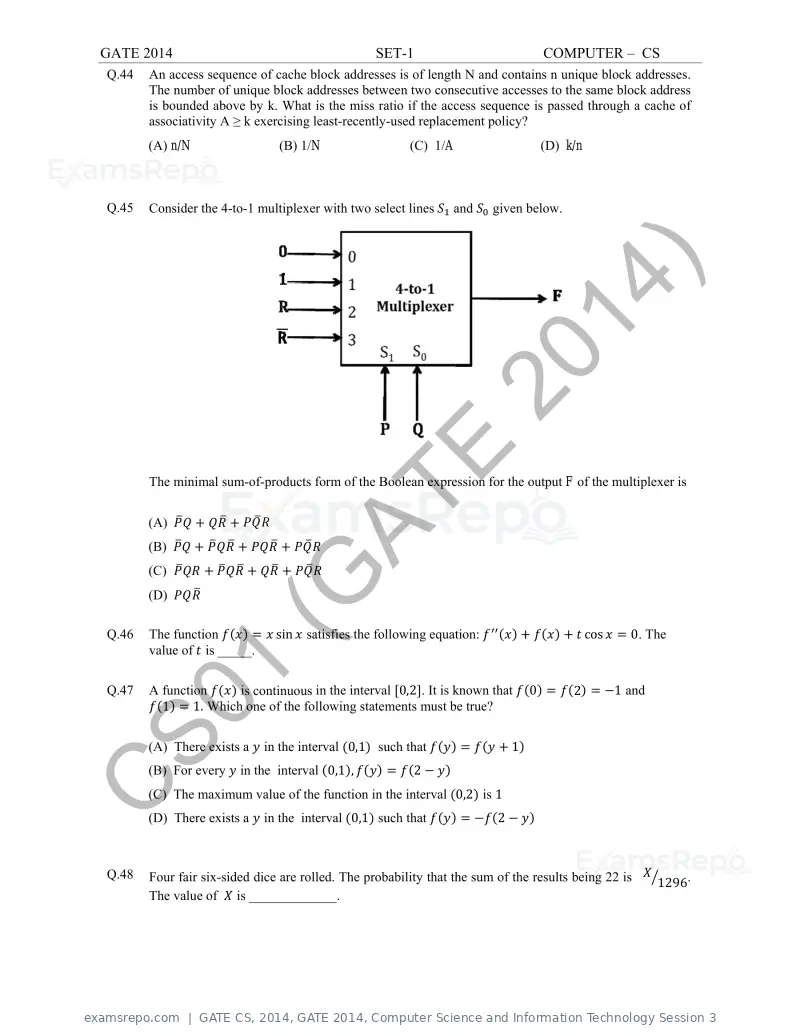 GATE CS 2014 question paper, GATE 2014, Computer Science and Information Technology Session 3, page 19 of 67
