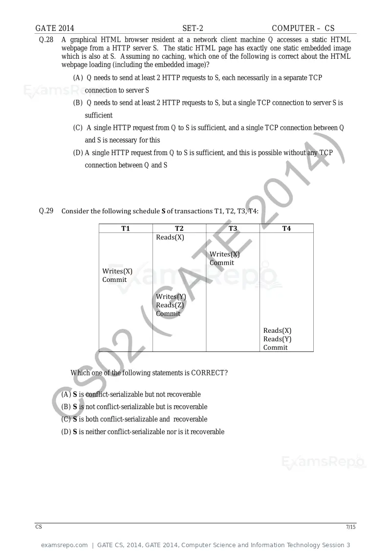 GATE CS 2014 question paper, GATE 2014, Computer Science and Information Technology Session 3, page 36 of 67