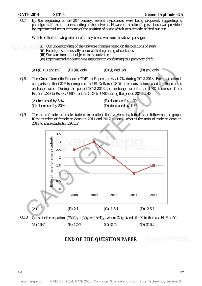 GATE CS 2014 question paper, GATE 2014, Computer Science and Information Technology Session 3, page 52 of 67