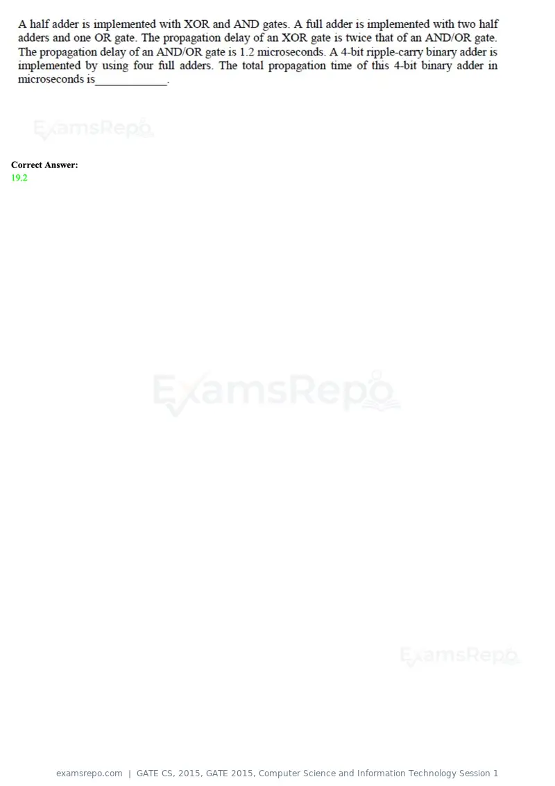 GATE CS 2015 question paper, GATE 2015, Computer Science and Information Technology Session 1, page 51 of 79