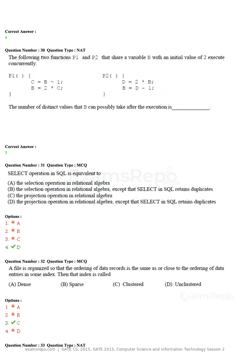 GATE CS 2015 question paper, GATE 2015, Computer Science and Information Technology Session 2, page 12 of 79