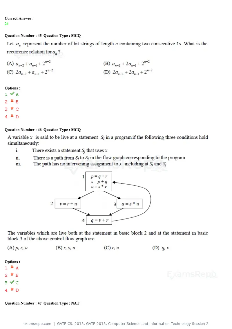 GATE CS 2015 question paper, GATE 2015, Computer Science and Information Technology Session 2, page 17 of 79