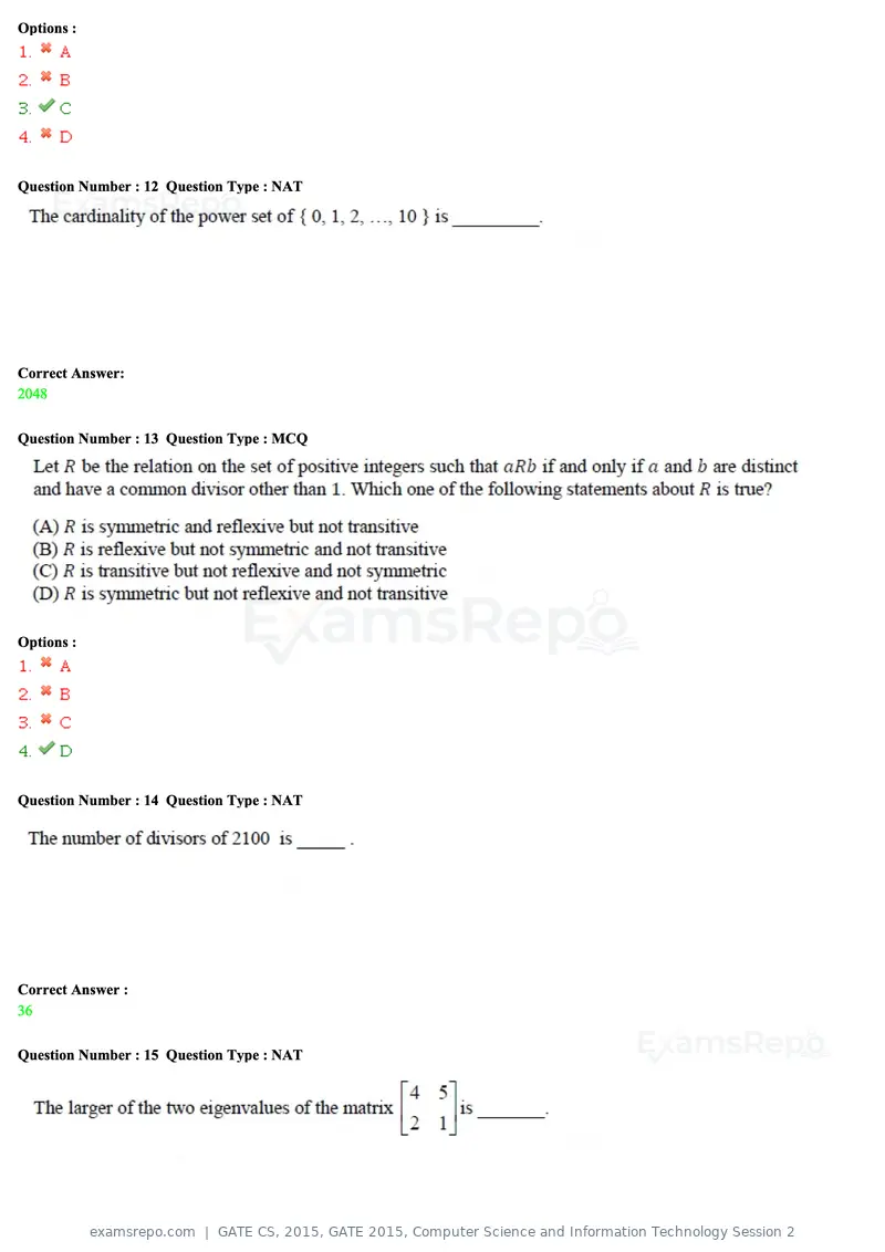 GATE CS 2015 question paper, GATE 2015, Computer Science and Information Technology Session 2, page 31 of 79