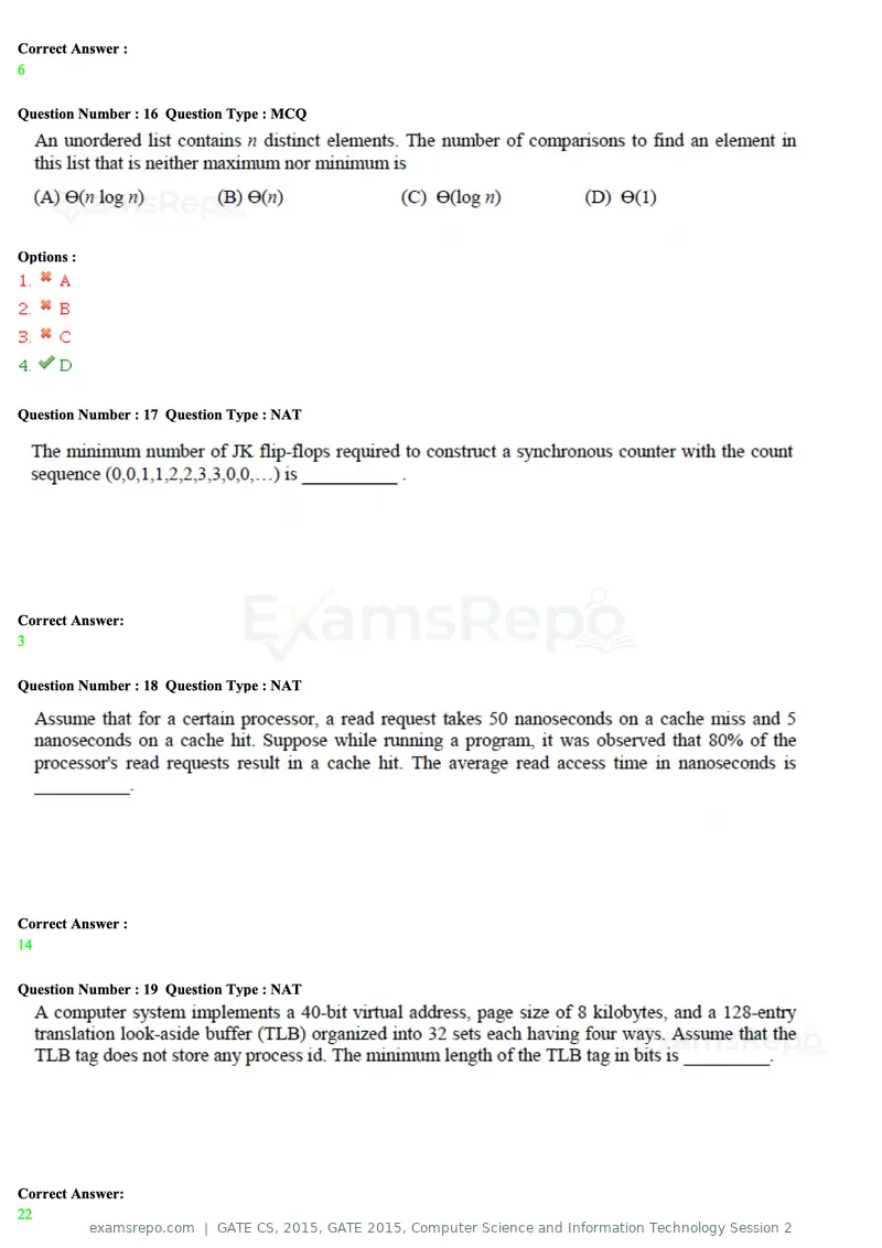 GATE CS 2015 question paper, GATE 2015, Computer Science and Information Technology Session 2, page 32 of 79